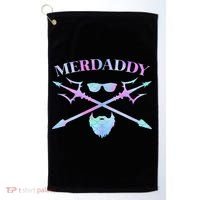 Merdaddy Security Merman Merdad Daddy Costume Father's Day Golf Towel thumb 0