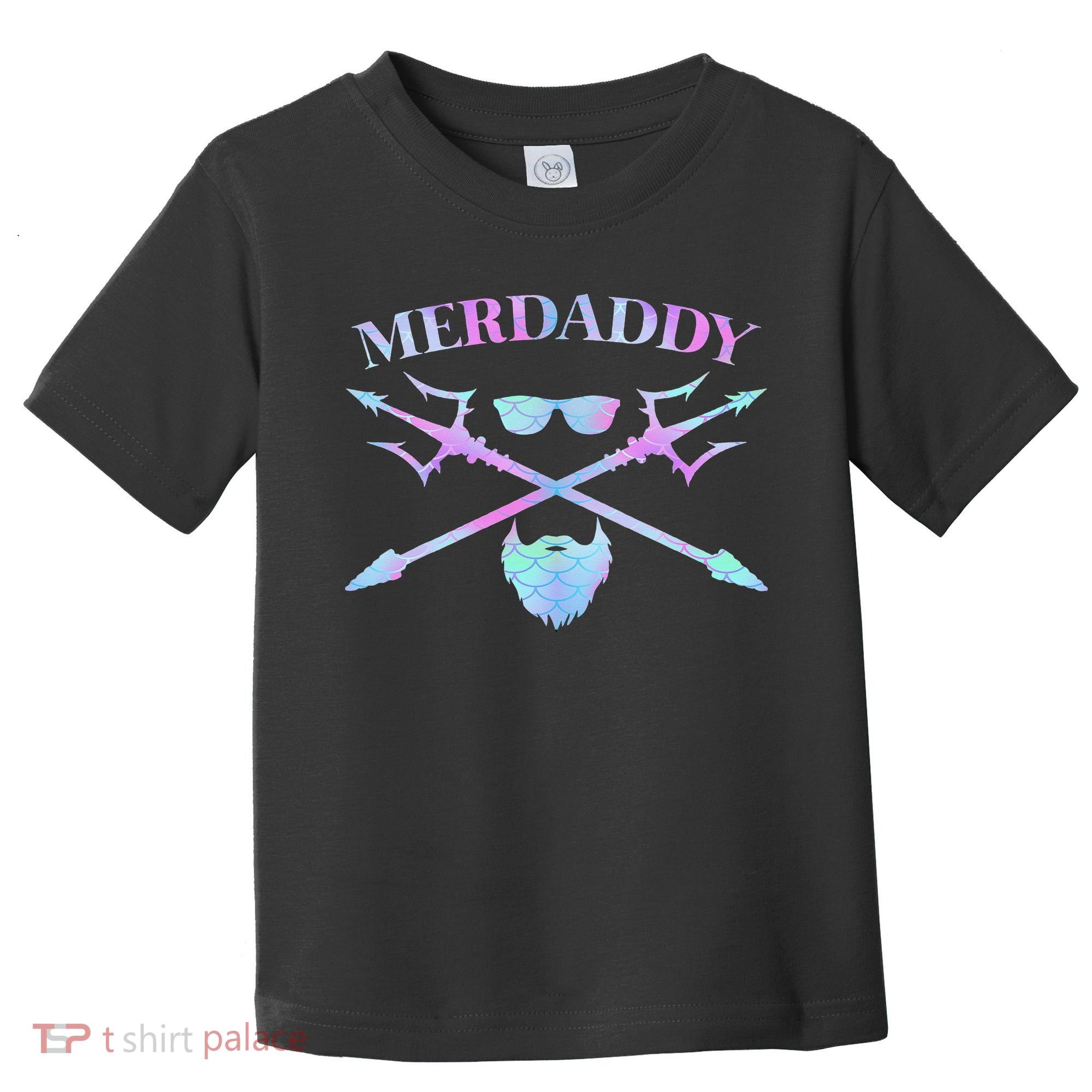 Merdaddy Security Merman Merdad Daddy Costume Father's Day Toddler T-Shirt