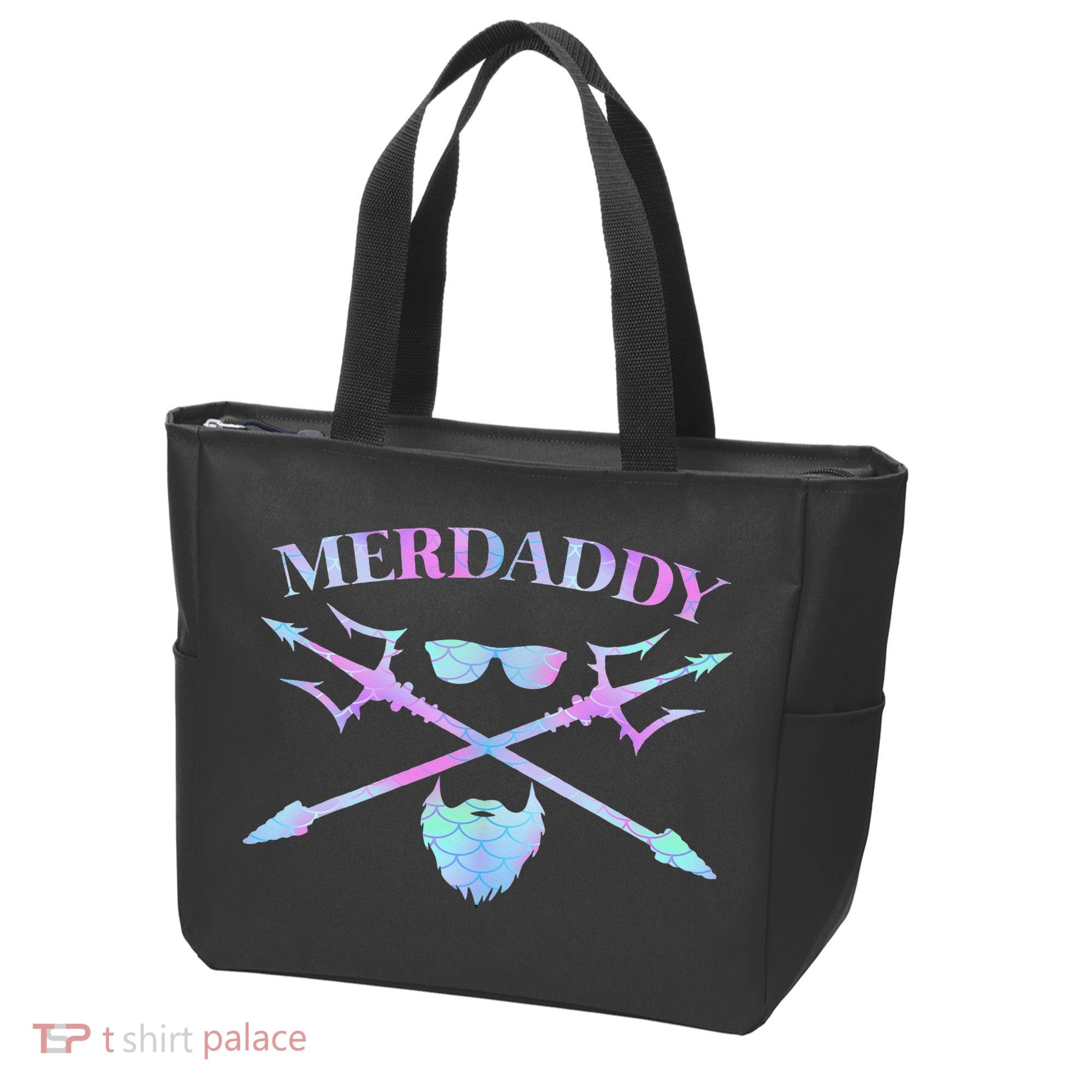 Merdaddy Security Merman Merdad Daddy Costume Father's Day Tote Bag