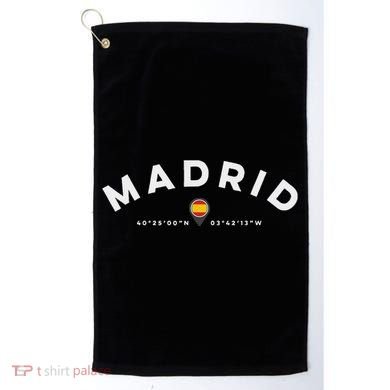 Madrid Spain Golf Towel