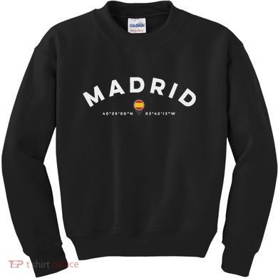 Madrid Spain Kids Sweatshirt