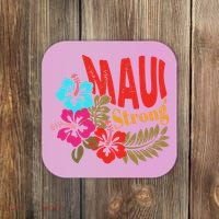 Maui Strong Maui Hawaii Shoreline Wildfire Relief Coaster thumb 0