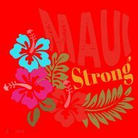 Maui Strong Maui Hawaii Shoreline Wildfire Relief Santa Hat thumb 1