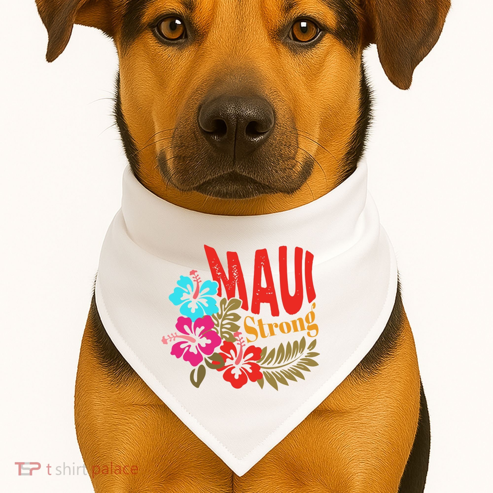 Maui Strong Maui Hawaii Shoreline Wildfire Relief USA-Made Doggie Bandana
