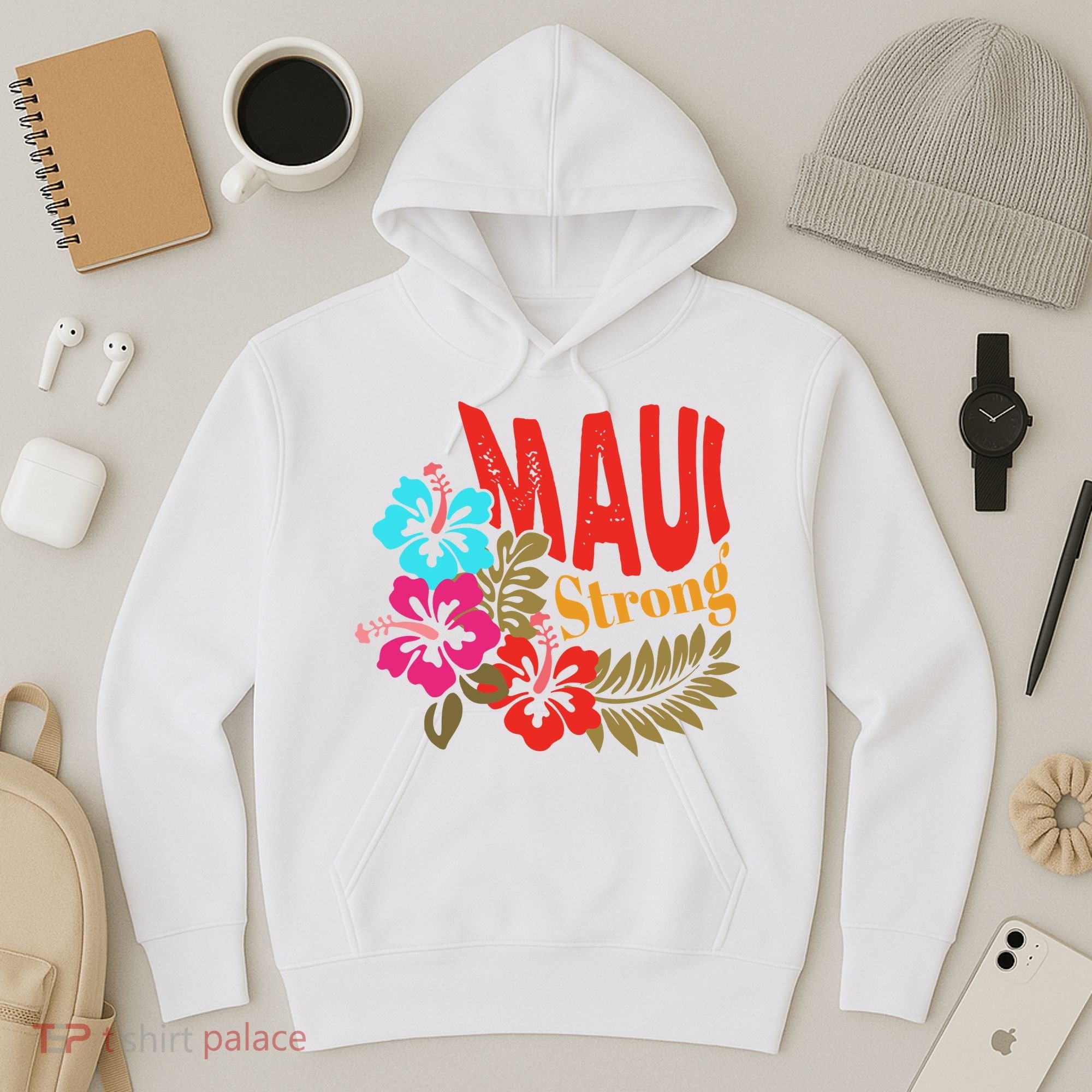 Maui Strong Maui Hawaii Shoreline Wildfire Relief Hoodie