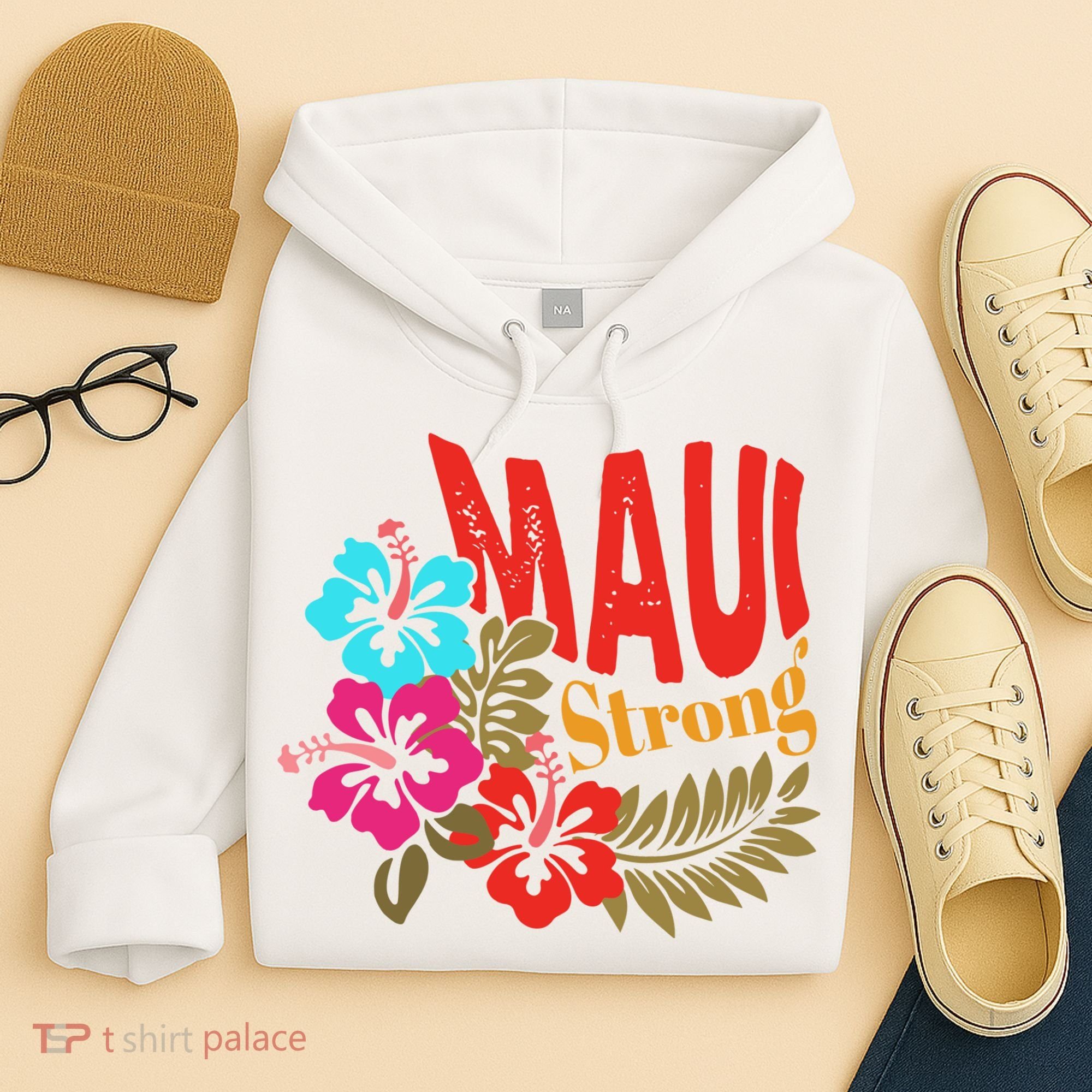 Maui Strong Maui Hawaii Shoreline Wildfire Relief Hoodie