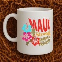 Maui Strong Maui Hawaii Shoreline Wildfire Relief Coffee Mug thumb 2