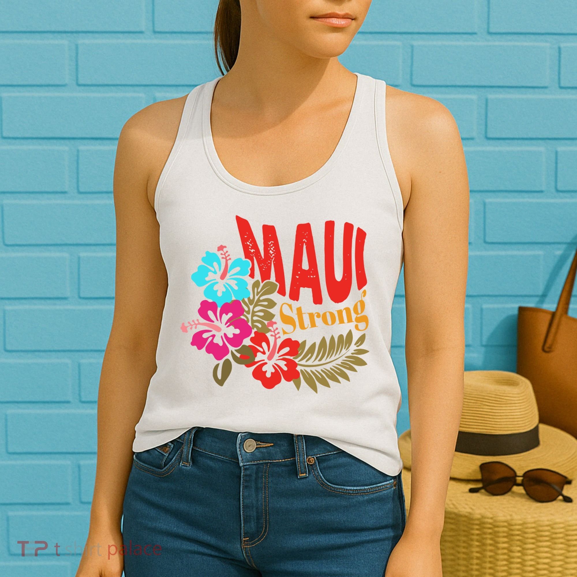 Maui Strong Maui Hawaii Shoreline Wildfire Relief Women's Tank Top