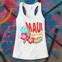 Maui Strong Maui Hawaii Shoreline Wildfire Relief Women's Tank Top thumb 3