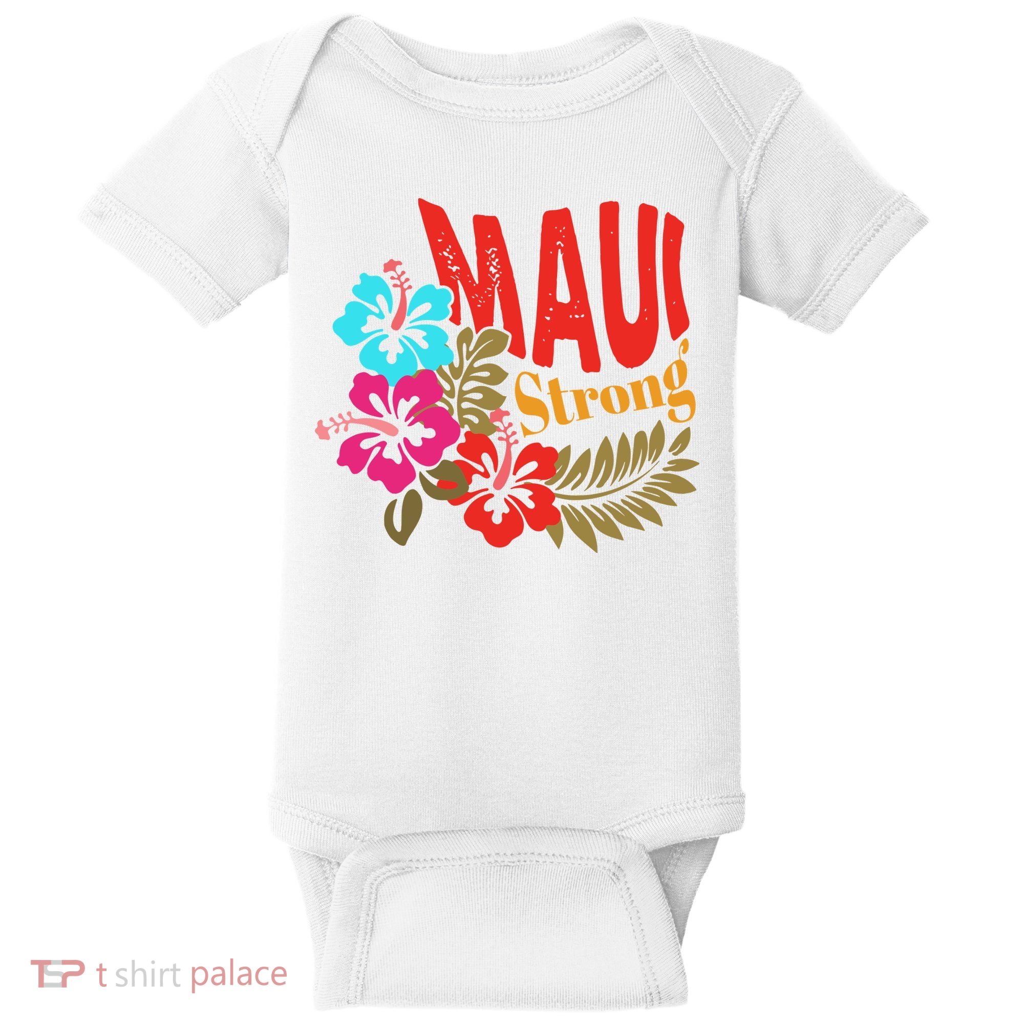 Maui Strong Maui Hawaii Shoreline Wildfire Relief Baby Bodysuit