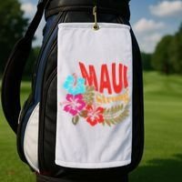 Maui Strong Maui Hawaii Shoreline Wildfire Relief Golf Towel thumb 2