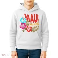 Maui Strong Maui Hawaii Shoreline Wildfire Relief Kids Hoodie thumb 4