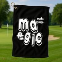 Make Some Magic Halloween Golf Towel thumb 1