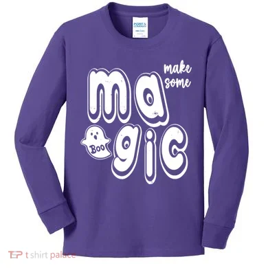 Make Some Magic Halloween Kids Long Sleeve Shirt