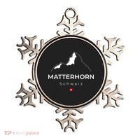 Matterhorn Switzerland Mountains Rock Climbing Hiking Ornament thumb 0