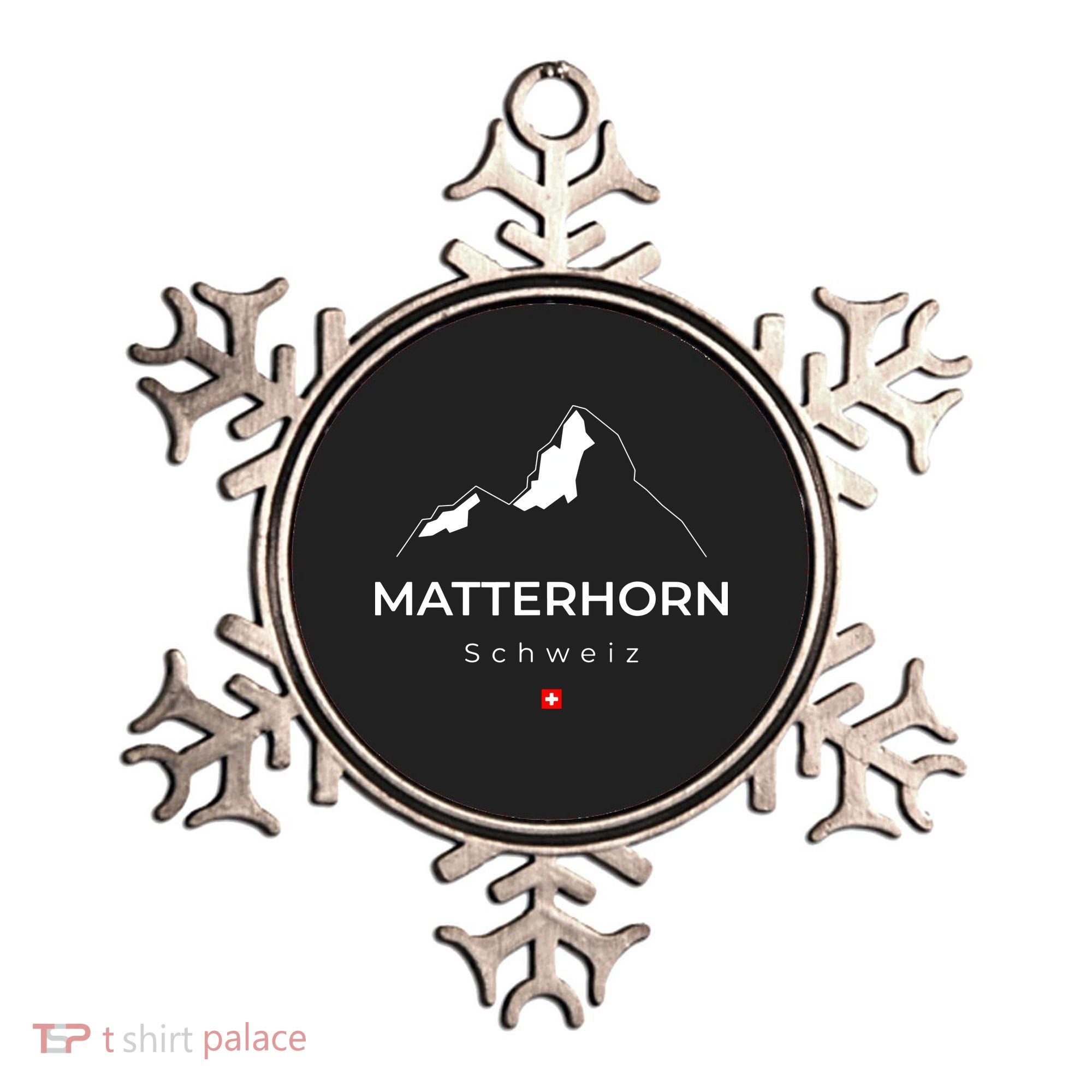 Matterhorn Switzerland Mountains Rock Climbing Hiking Ornament