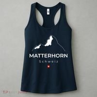 Matterhorn Switzerland Mountains Rock Climbing Hiking Women's Tank Top thumb 3