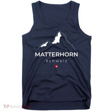Matterhorn Switzerland Mountains Rock Climbing Hiking Tank Top