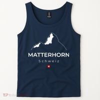 Matterhorn Switzerland Mountains Rock Climbing Hiking Tank Top thumb 2
