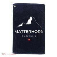 Matterhorn Switzerland Mountains Rock Climbing Hiking Golf Towel thumb 0