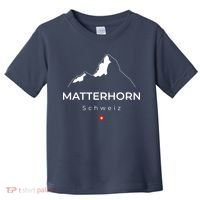 Matterhorn Switzerland Mountains Rock Climbing Hiking Toddler T-Shirt thumb 0