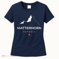 Matterhorn Switzerland Mountains Rock Climbing Hiking Women's T-Shirt thumb 0