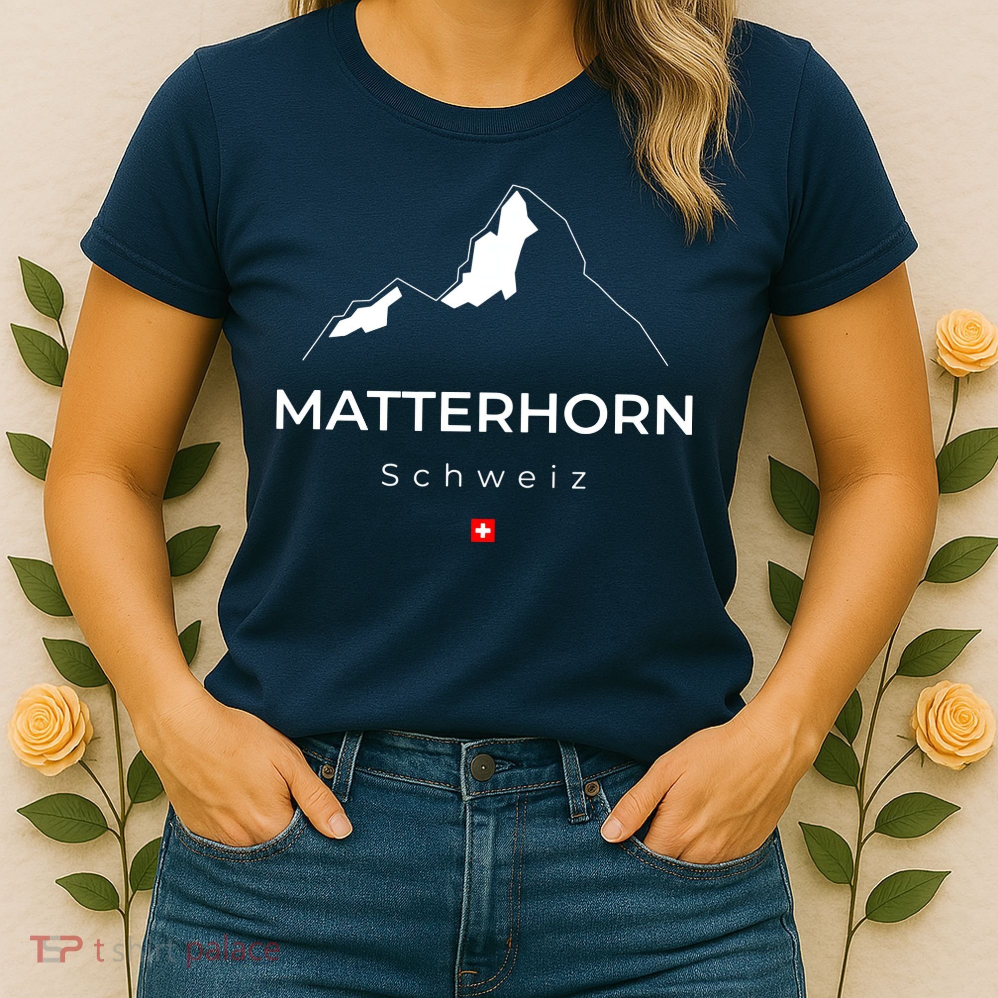 Matterhorn Switzerland Mountains Rock Climbing Hiking Women's T-Shirt