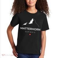 Matterhorn Switzerland Mountains Rock Climbing Hiking Kids T-Shirt thumb 2