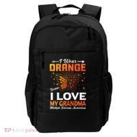 Multiple Sclerosis Ms Warrior I Wear Orange Grandma Gift Backpack thumb 0
