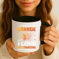 Multiple Sclerosis Ms Warrior I Wear Orange Grandma Gift Coffee Mug thumb 3