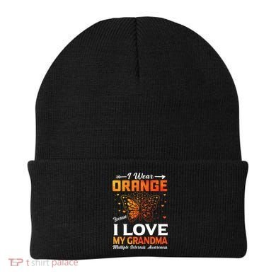 Multiple Sclerosis Ms Warrior I Wear Orange Grandma Gift Beanie