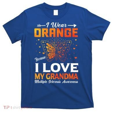 Multiple Sclerosis Ms Warrior I Wear Orange Grandma Gift T-Shirt