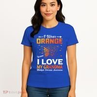 Multiple Sclerosis Ms Warrior I Wear Orange Grandma Gift Women's T-Shirt thumb 4