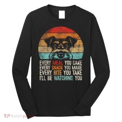 Mini Schnauzer Miniature Schnauzer Funny Schnauzer Long Sleeve Shirt