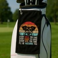 Mini Schnauzer Miniature Schnauzer Funny Schnauzer Golf Towel thumb 2
