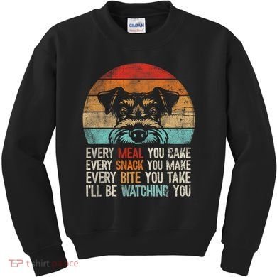 Mini Schnauzer Miniature Schnauzer Funny Schnauzer Kids Sweatshirt