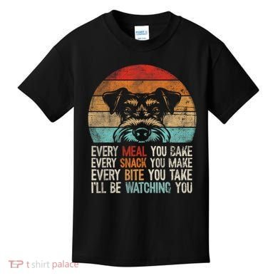 Mini Schnauzer Miniature Schnauzer Funny Schnauzer Kids T-Shirt