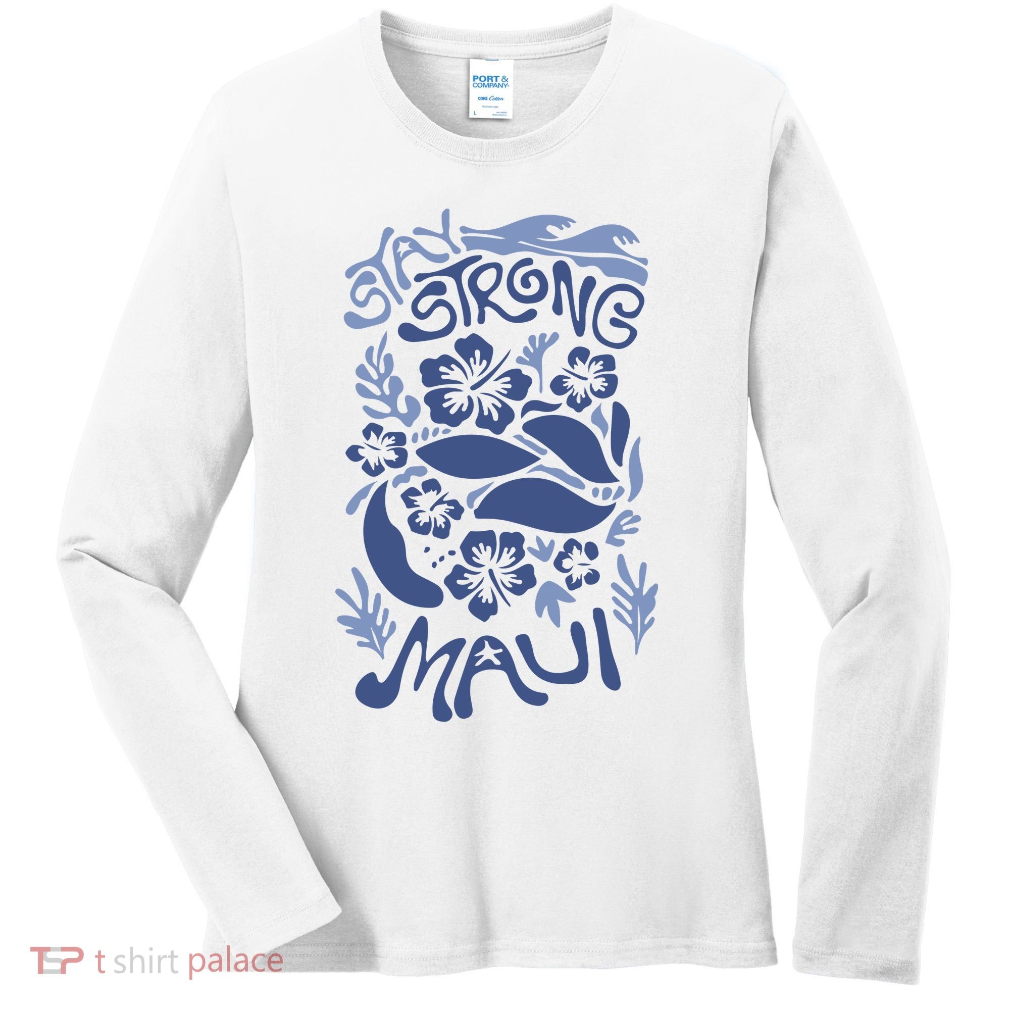 Maui Strong Maui Wildfire Relief Support For Hawaii Fire Women's Long Sleeve Shirt