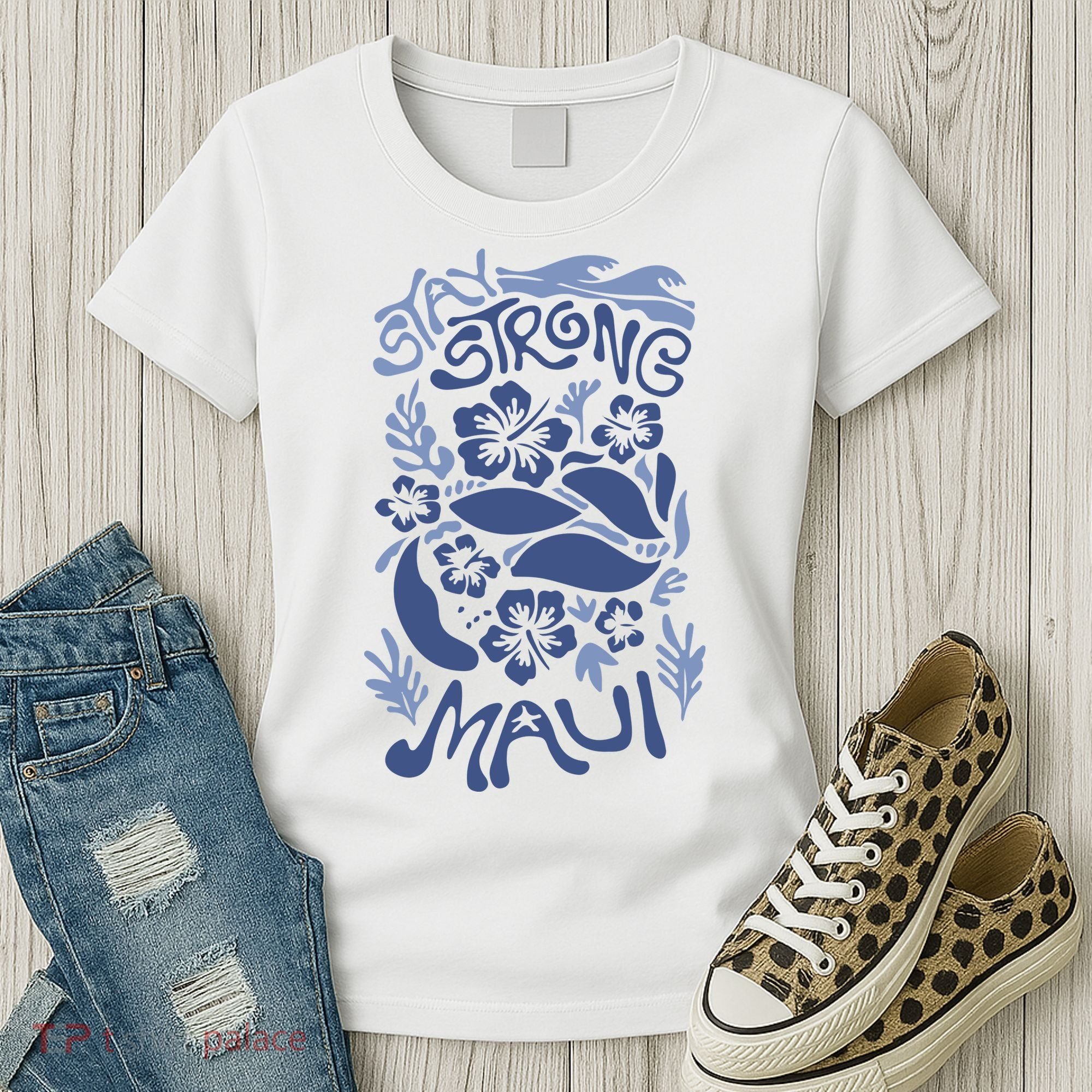 Maui Strong Maui Wildfire Relief Support For Hawaii Fire Women's T-Shirt