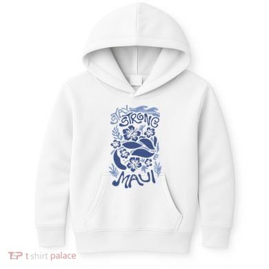 Maui Strong Maui Wildfire Relief Support For Hawaii Fire Kids Hoodie
