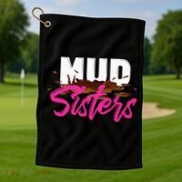 Mud Sisters Mud Girl Golf Towel thumb 1