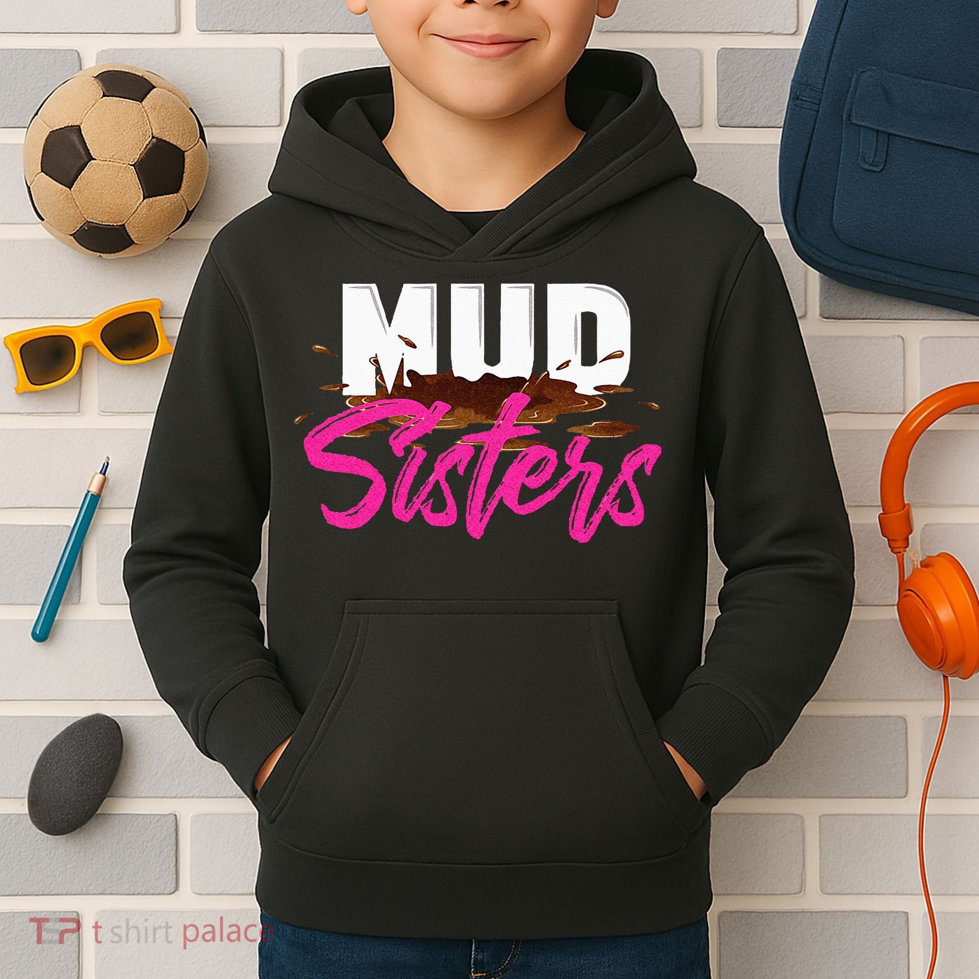 Mud Sisters Mud Girl Kids Hoodie