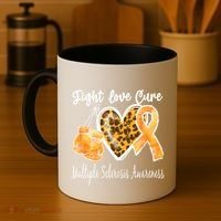 Multiple Sclerosis Ms Fight Love Cure Cool Gift Coffee Mug thumb 4