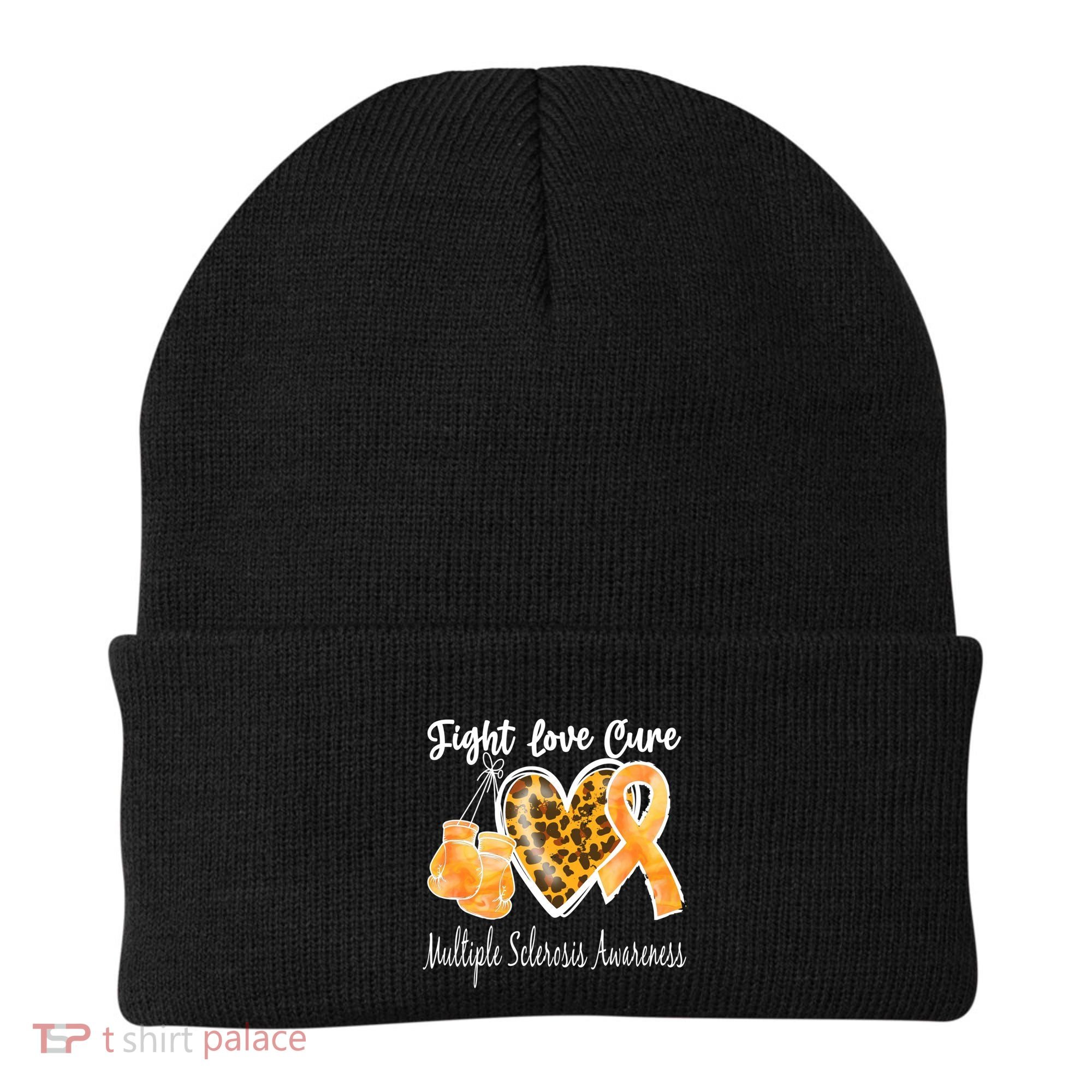 Multiple Sclerosis Ms Fight Love Cure Cool Gift Beanie