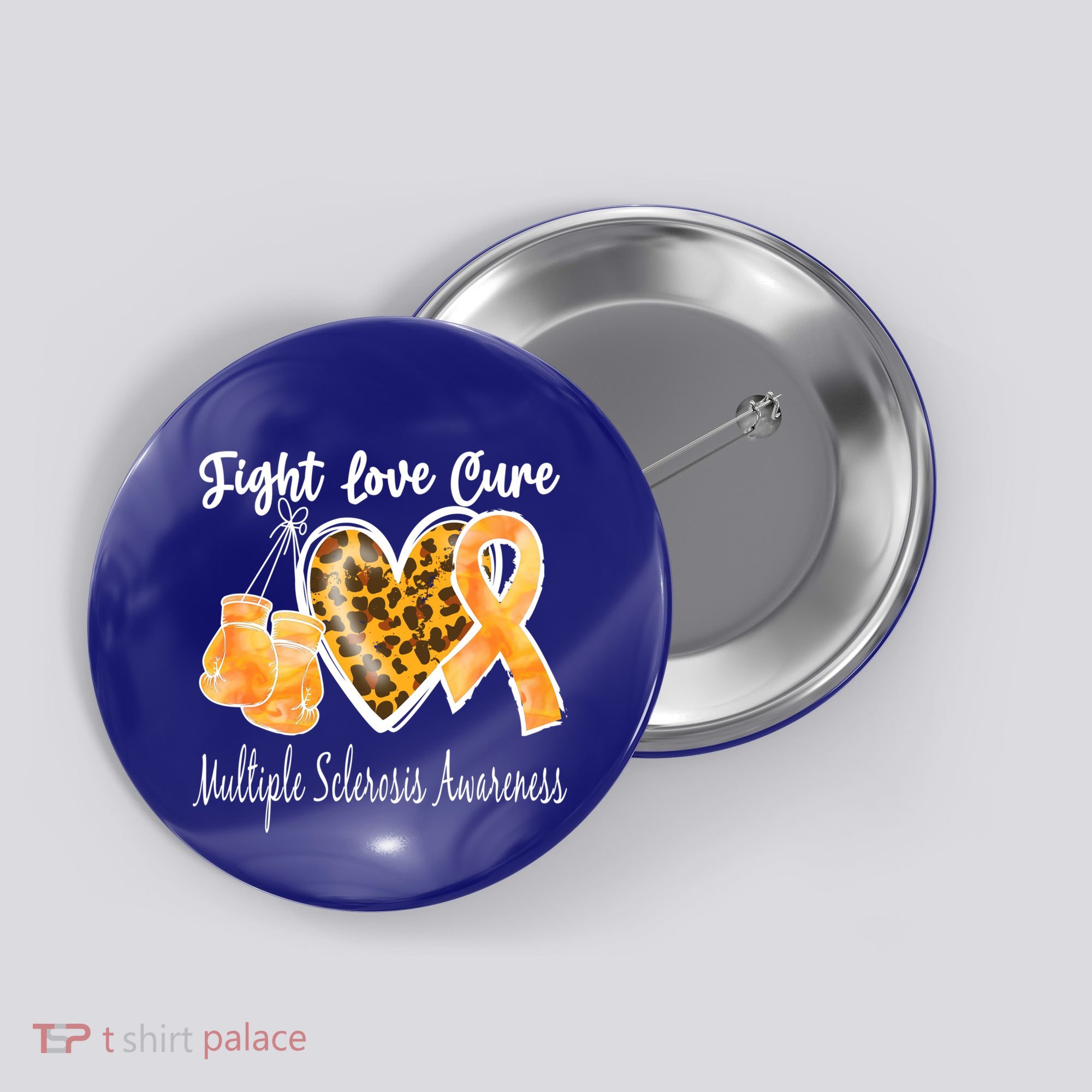 Multiple Sclerosis Ms Fight Love Cure Cool Gift Button
