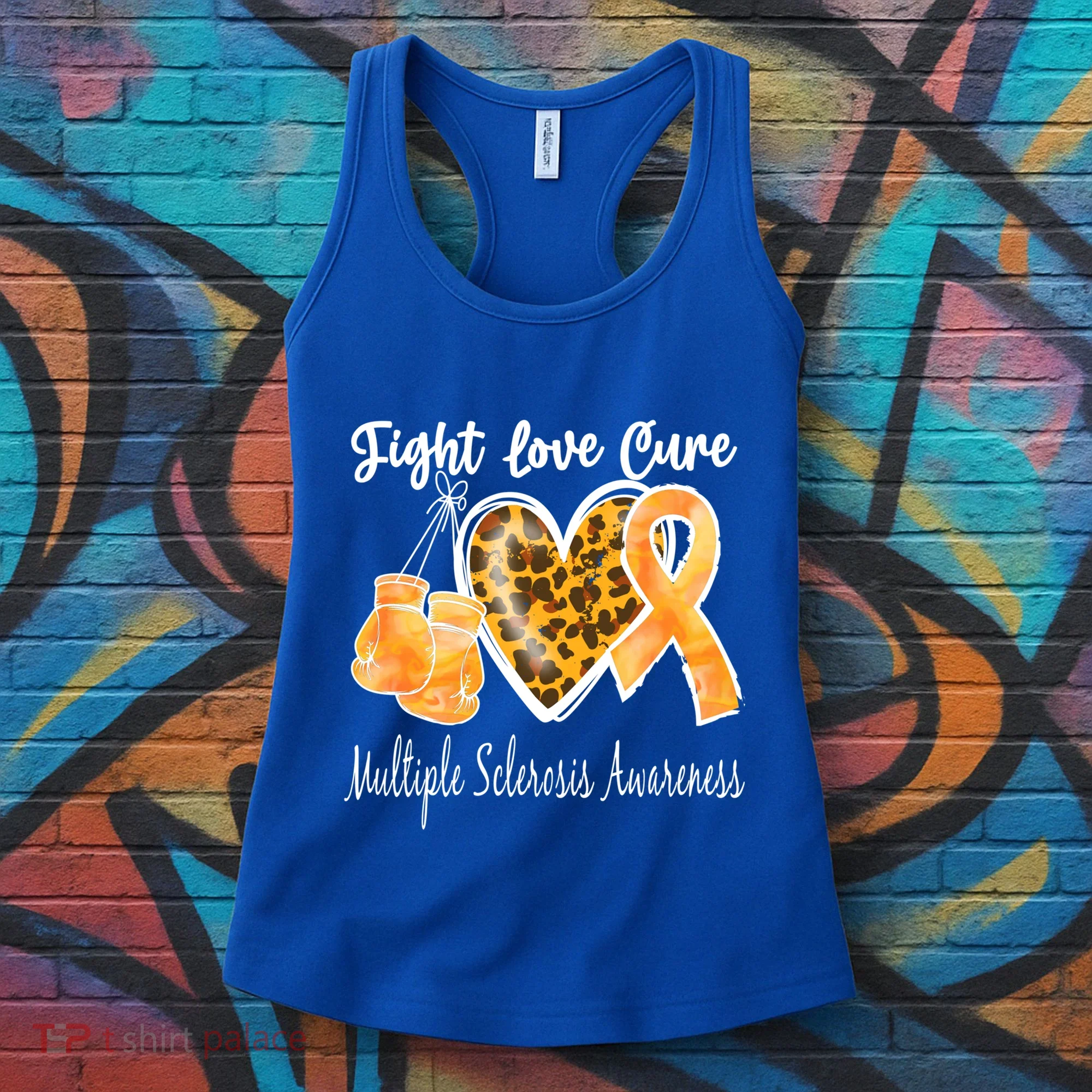 Multiple Sclerosis Ms Fight Love Cure Cool Gift Women's Tank Top