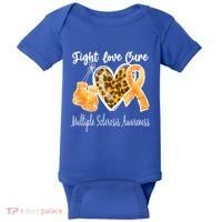 Multiple Sclerosis Ms Fight Love Cure Cool Gift Baby Bodysuit thumb 0