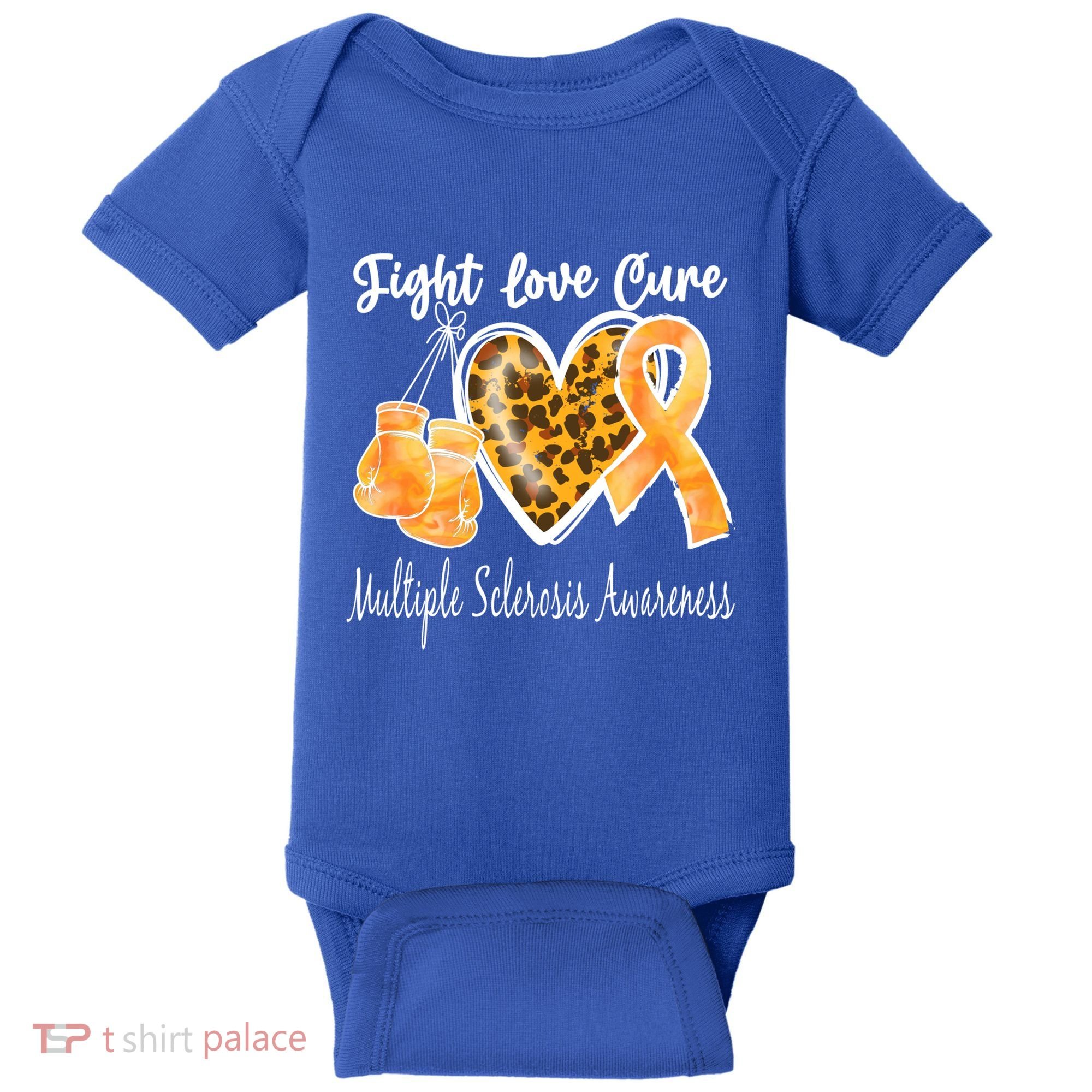 Multiple Sclerosis Ms Fight Love Cure Cool Gift Baby Bodysuit