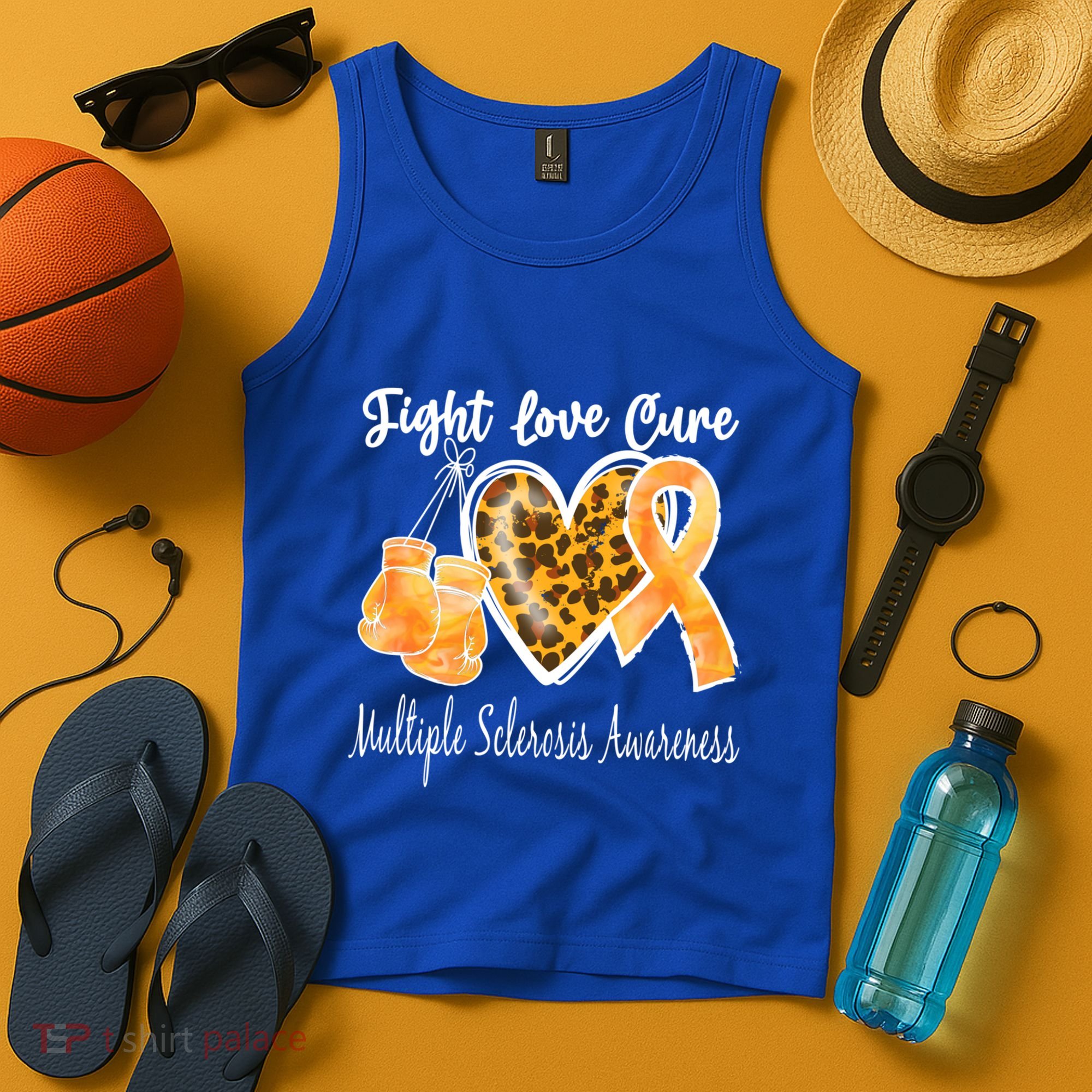 Multiple Sclerosis Ms Fight Love Cure Cool Gift Tank Top