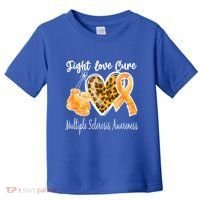 Multiple Sclerosis Ms Fight Love Cure Cool Gift Toddler T-Shirt thumb 0